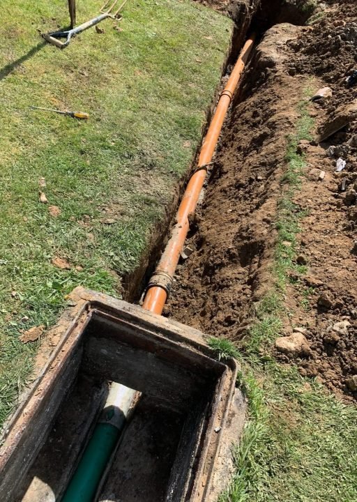 drainage pipe work