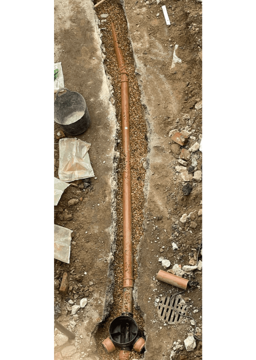 drainage pipe work